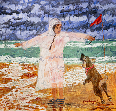 At the beach